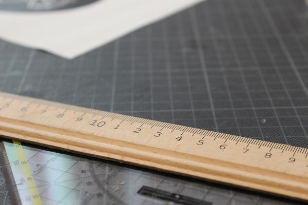 Ruler on a table