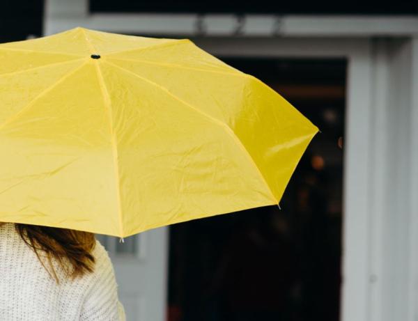 Woman holding an umbrella